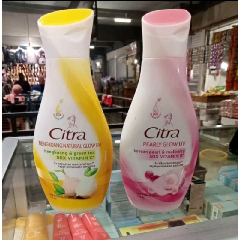 HAND BODY LOTION CITRA WHITENING 120ML BENGKOANG /  WHITE UV / WARNA KUNING DAN MERAH MUDA