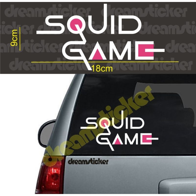 Cutting Sticker Squid Game Logo Stiker