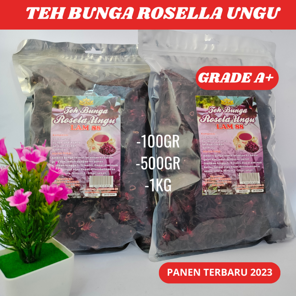 

TEH BUNGA ROSELLA UNGU KUALITAS PREMIUM