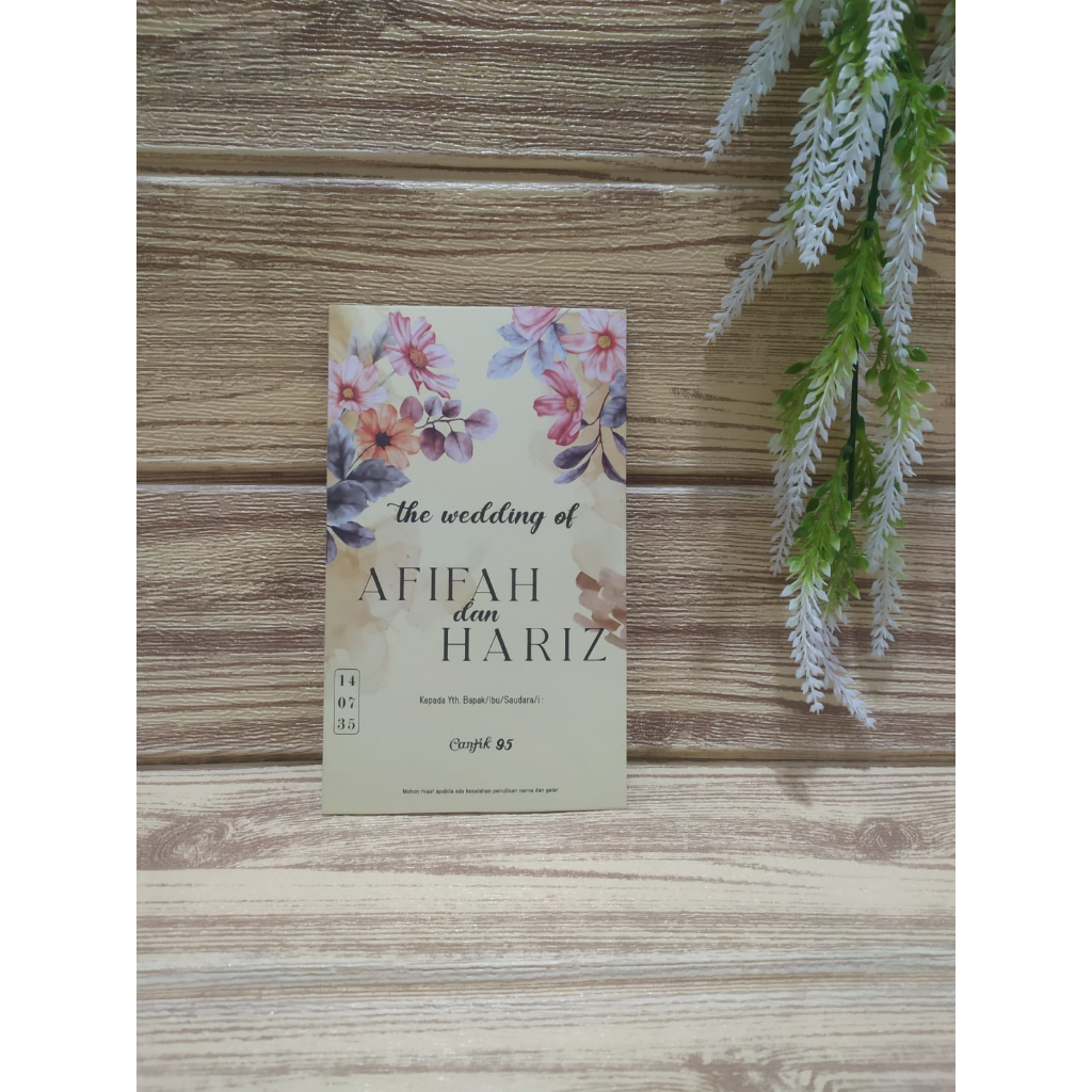 Blangko Undangan Cantik 95 Murah