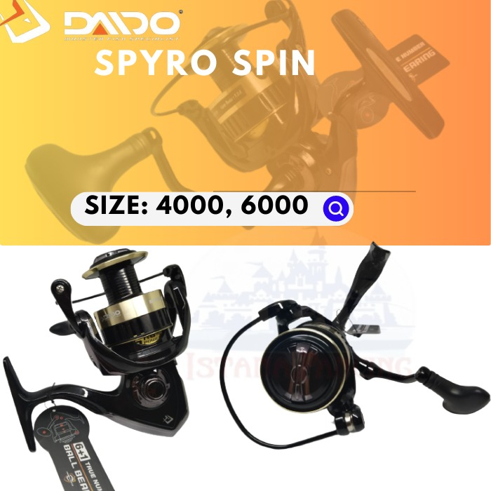 REEL DAIDO SPYRO SPIN 6+1BB POWER HANDLE UKURAN 4000 - 6000