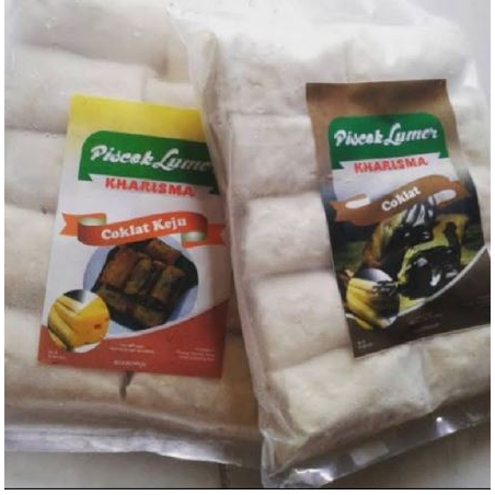 

PISCOK PISANG LUMER COKLAT KEJU MILO MERK KHARISMA ISI 10 PCS