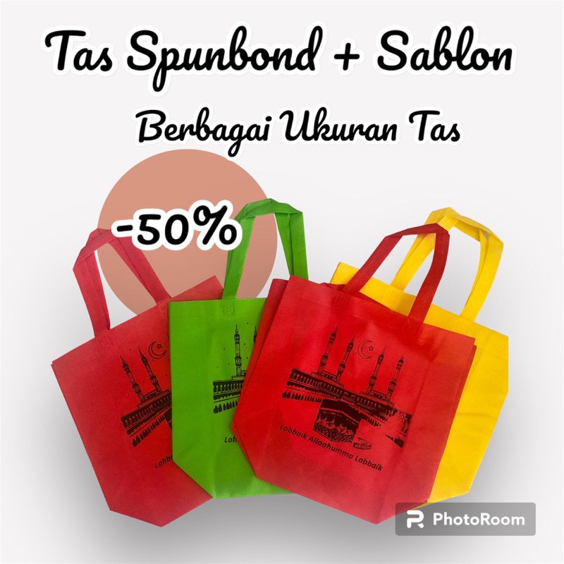 

Goodie Bag Tas Spunbond + Sablon Custom Sesuai Request / Tas Hajatan / Tas Ramah Lingkungan / Tas Hampers / Tas Souvenir Termasuk Sablon