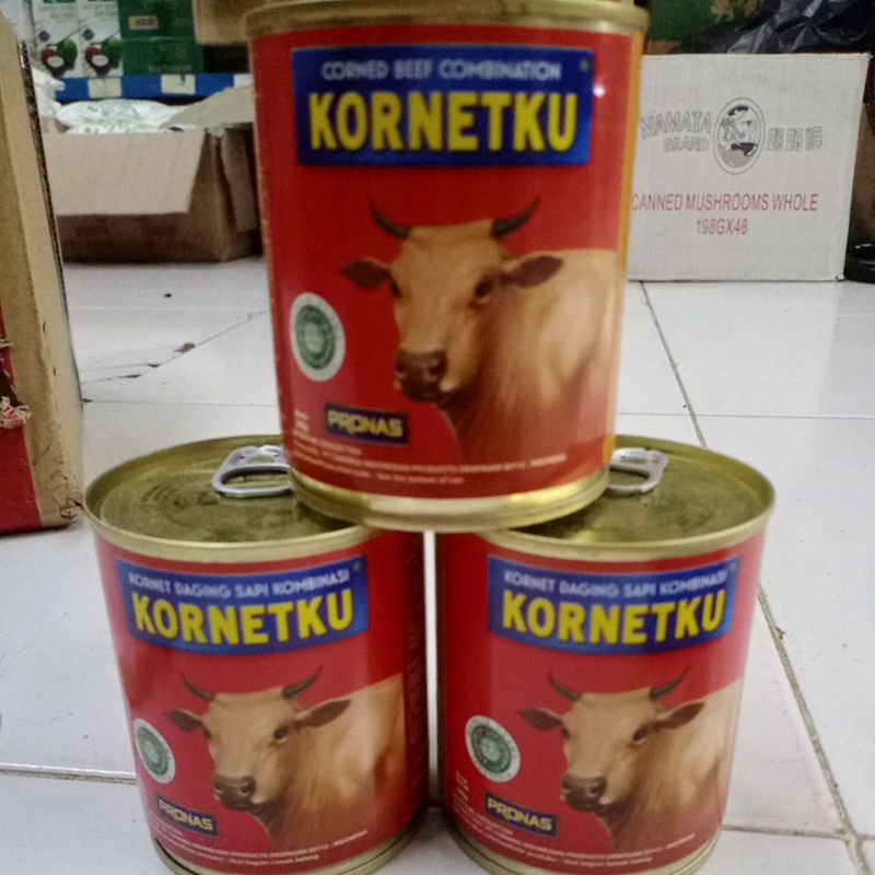 Kornetku/kornet daging sapi/kornet sapi pronas/kornet kaleng