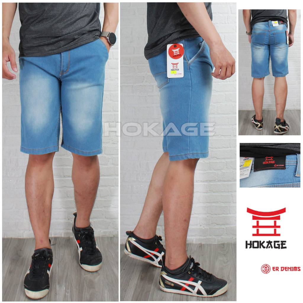 Celana jeans pendek pria//jeans pria pendek//jeans pria pendek lgi promo