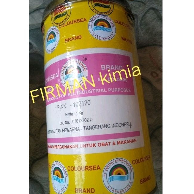 Pewarna sabun pink-102120(berbasis air) berat 1kg Coloursea