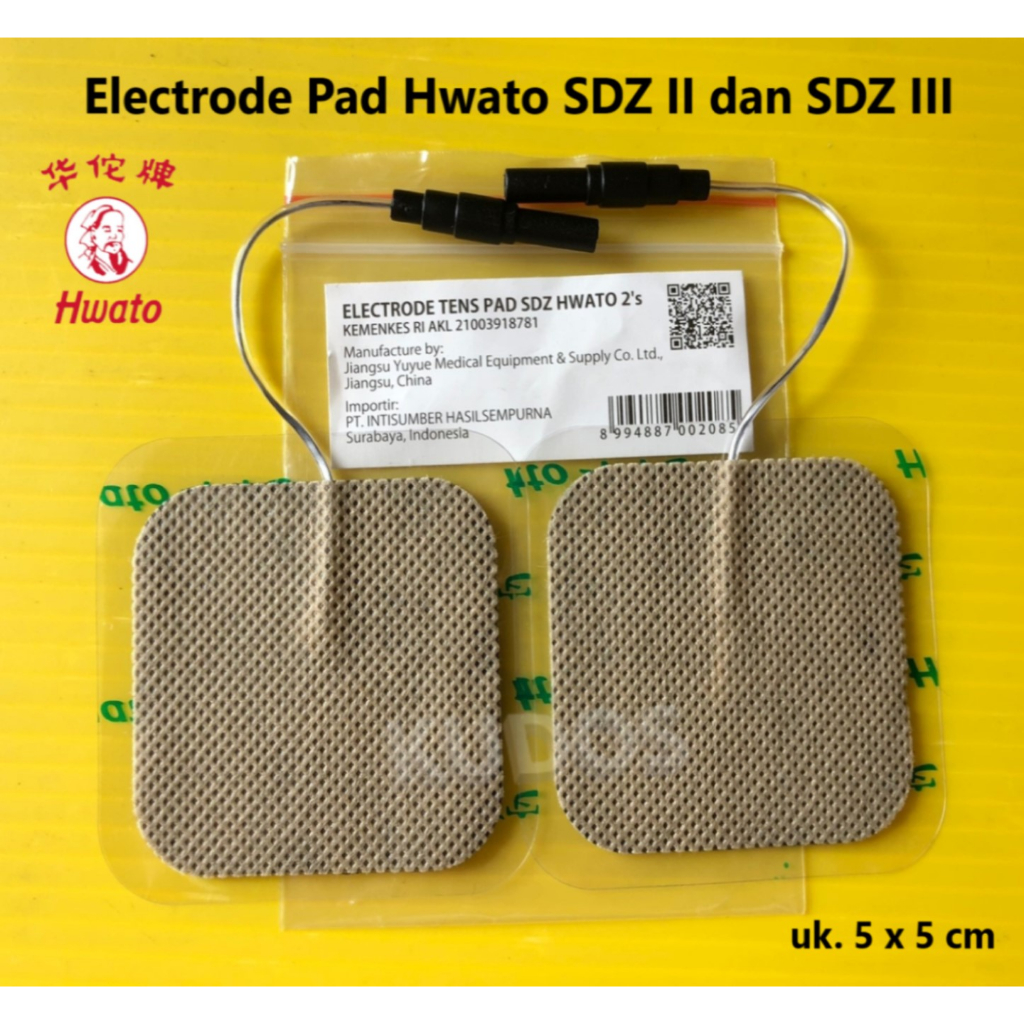 Hwato SDZ II dan III - Electrode TENS Pad Perekat Original - Sepasang