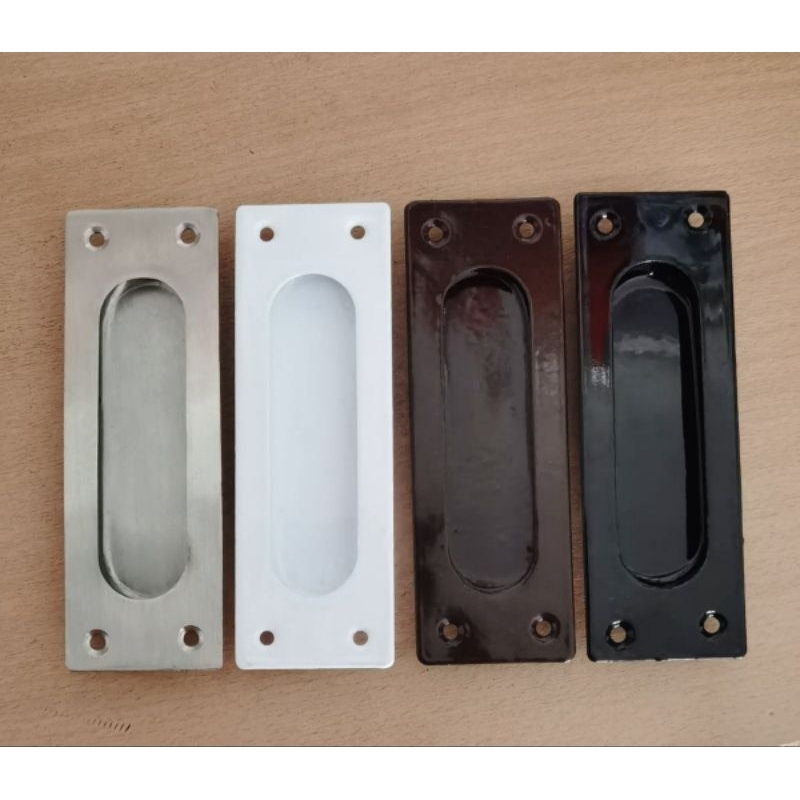 Handle tanam kotak panjang 12cm lebar 4cm pintu geser sliding