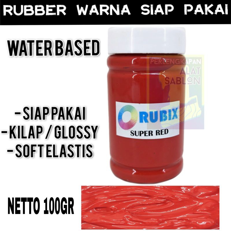 

RUBBER GL PASTA CAT AKRILIK WARNA SUPER RED 100GR