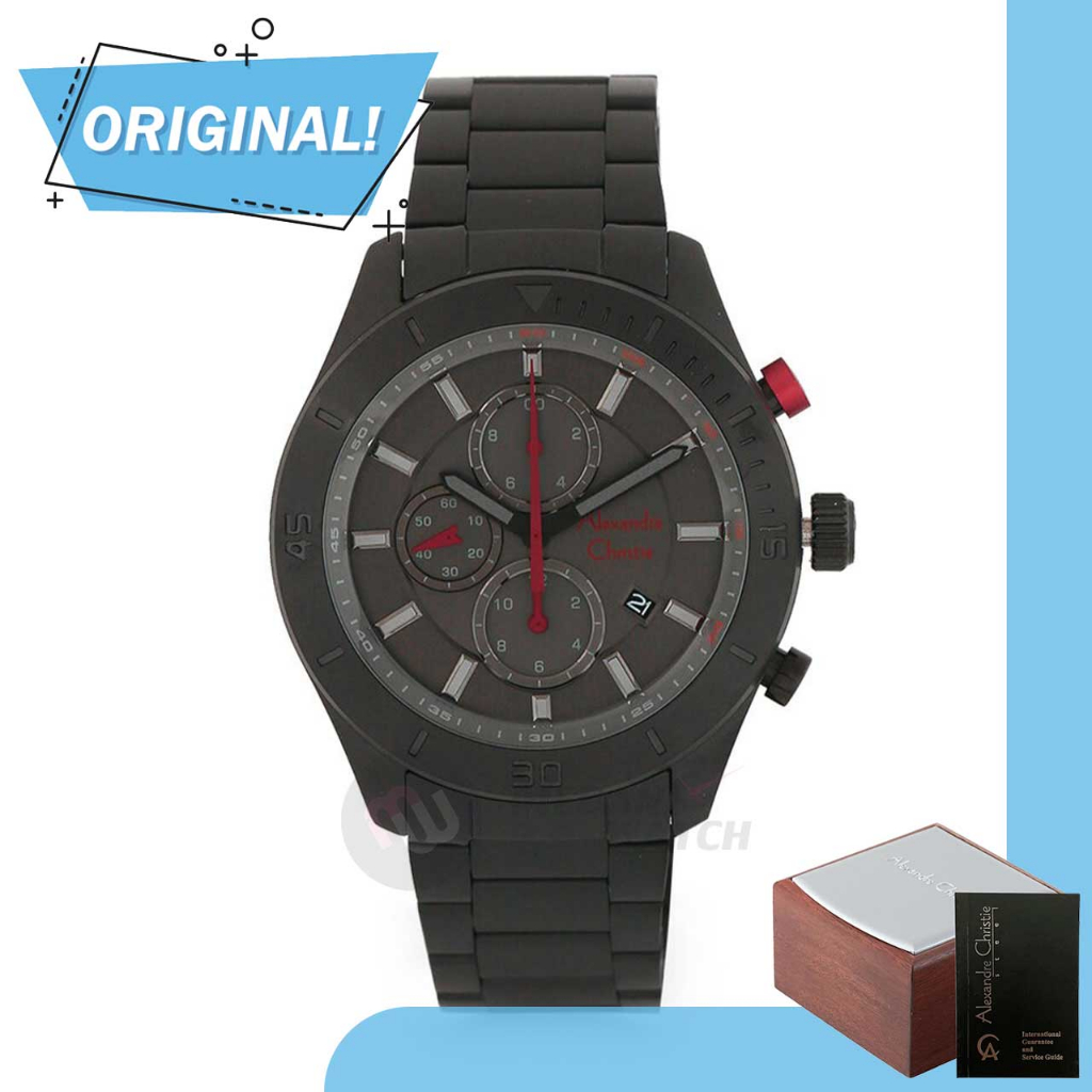 Jam Tangan Pria Analog Alexandre Christie 6603MC AC6603 AC 6603 MC 6603 MCBIPBARE Original Garansi R