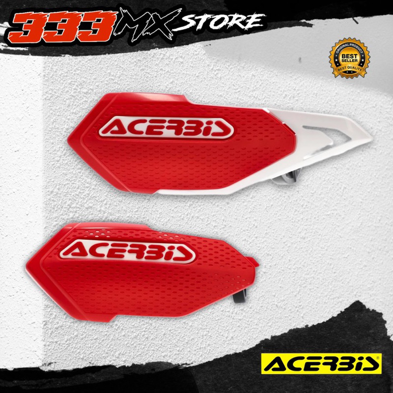 HANDGUARD ACERBIS X-ELITE RED WHITE HANDGUARD MOTOR EBIKE MTB ORIGINAL