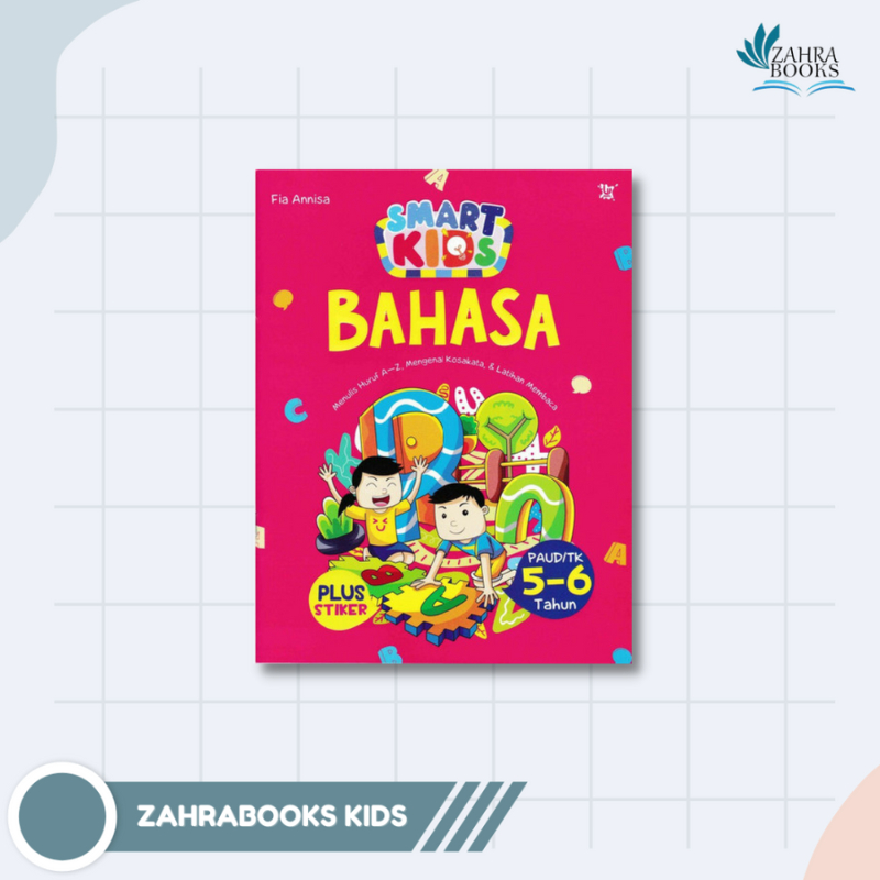 AG - BUKU SMART KIDS BAHASA PAUD TK 5-6 TAHUN (PLUS STIKER)