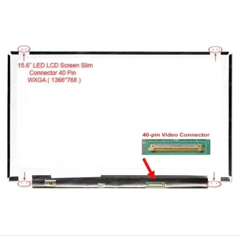 LCD LED 15.6 SLIM 40PIN