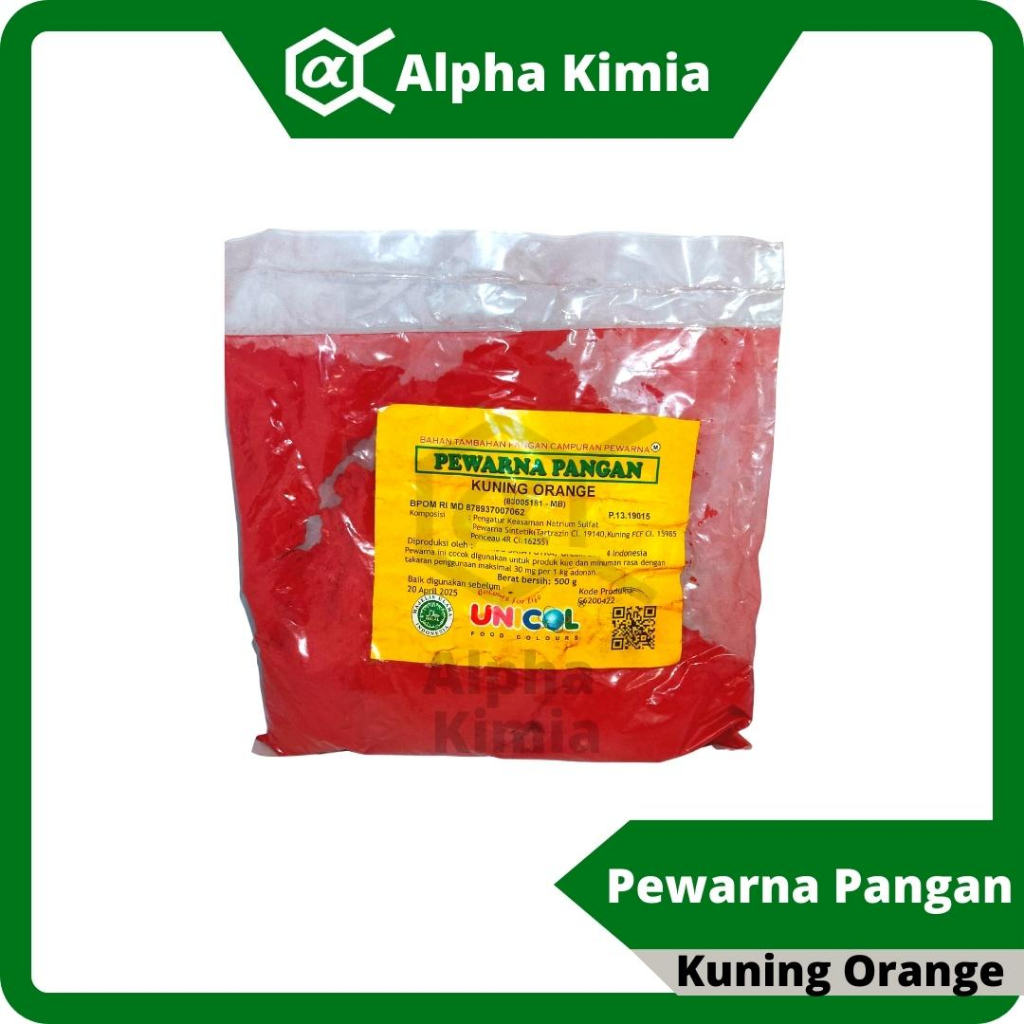 

Pewarna Makanan Kuning Orange / pewarna sabun 100 gram