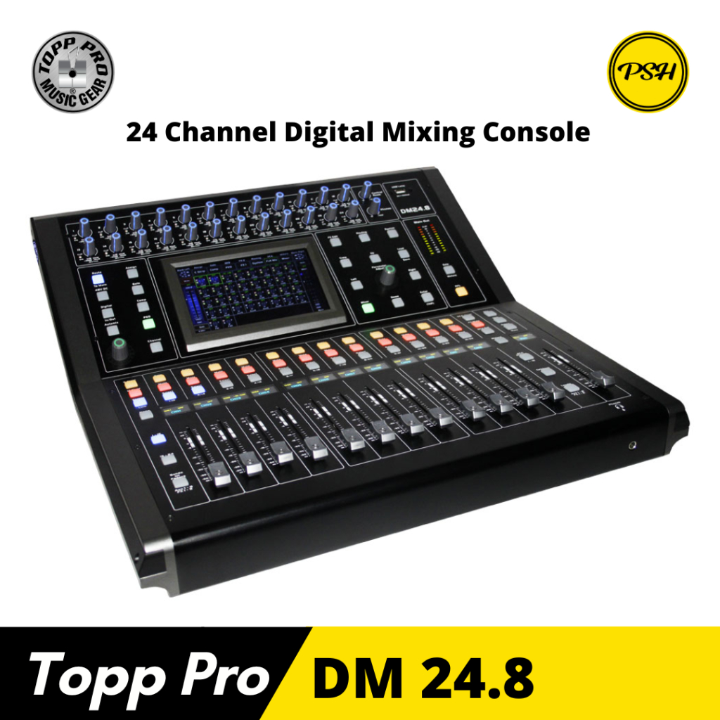 Topp Pro DM24.8 DM 24.8 Mixer Digital 24 Channel 10 Out 8 Aux Out Dante USB Audio Interface