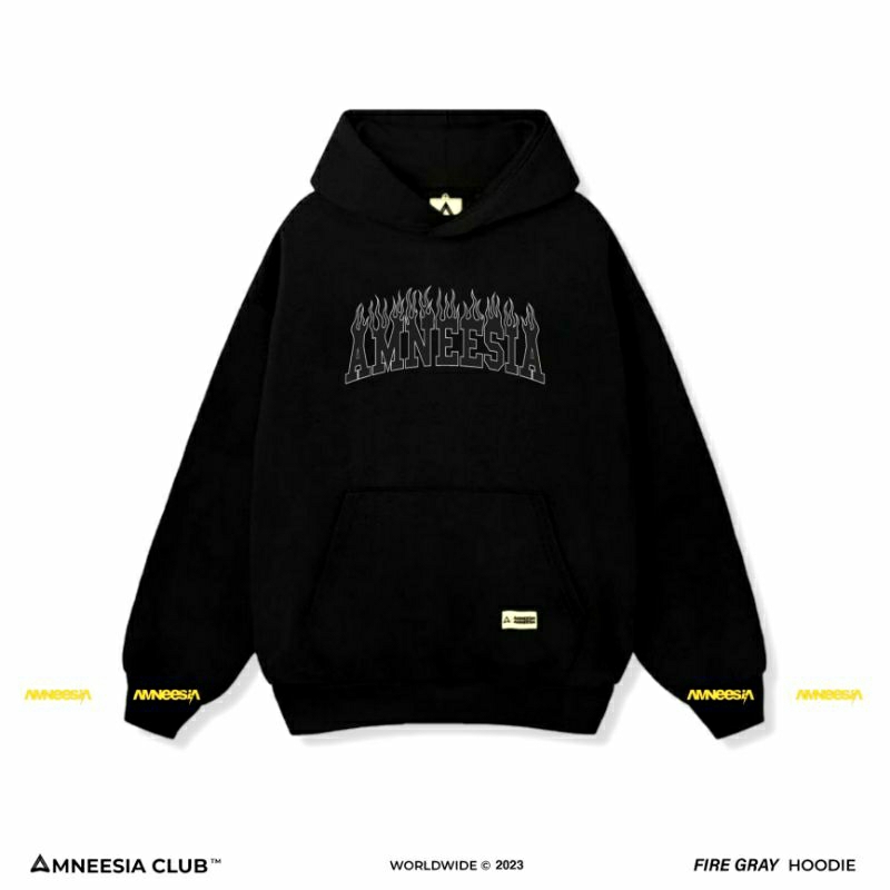 AMNEESIA • Sweater Hoodie Bordir Original Pria & Wanita High Quality Premium Distro Bandung