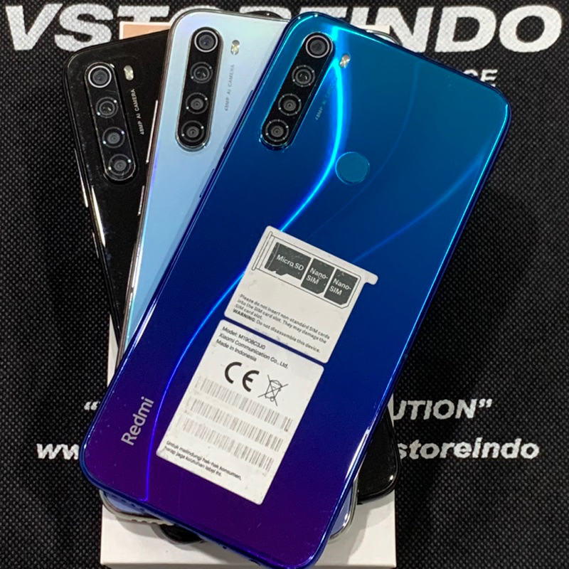 Xiaomi Redmi Note 8 4/64 GB Ex Resmi Xiaomi Indonesia Second Bekas Ex Pemakaian Good Condition