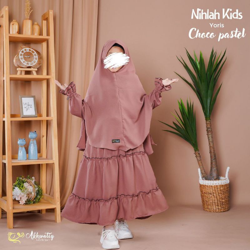 NIHLAH KIDS BY AKHWATIY/GAMIS SET ANAK SYAR'I