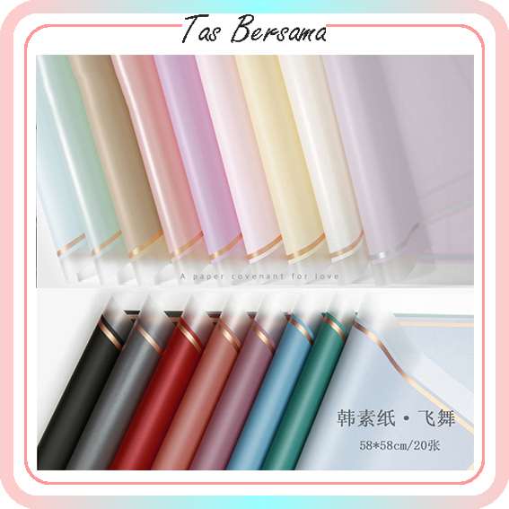 

Kertas Buket Bunga List Gold Warna Pastel Kertas Buket Bunga Flower Wrapping Kertas Florist Flower Wrapping Paper KB6013