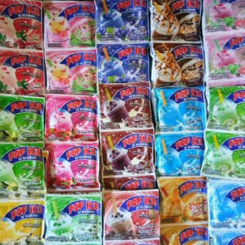 

Pop Ice rasa All Varian 1 renceng 10 sachet