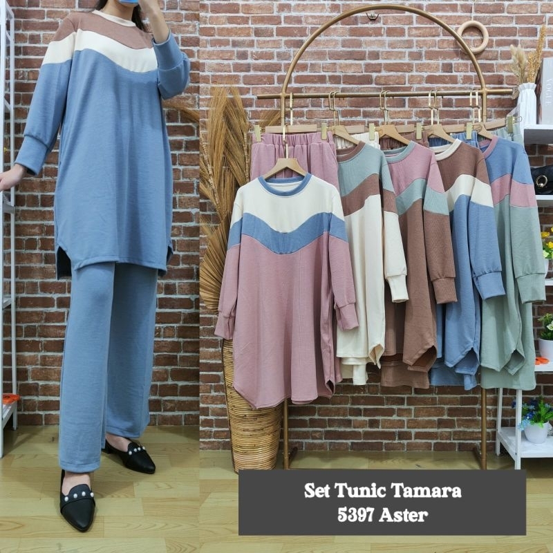 SALE PREMIUM TERMURAH | CLARKE | 5397 SET TUNIK TAMARA