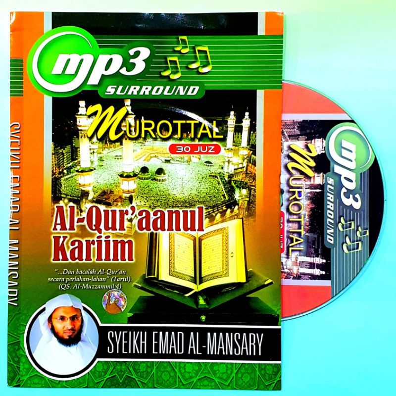 CD MP3 ORIGINAL NGAJI MUROTTAL ALQURAN 30 JUZZ - MP3 LAGU MUROTAL AL QUR'AN SYEIKH EMAD AL-MANSARY