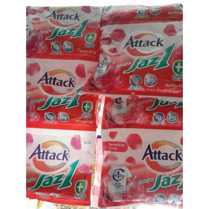 jazz one detergen bubuk 1 renceng isi 6 sachet