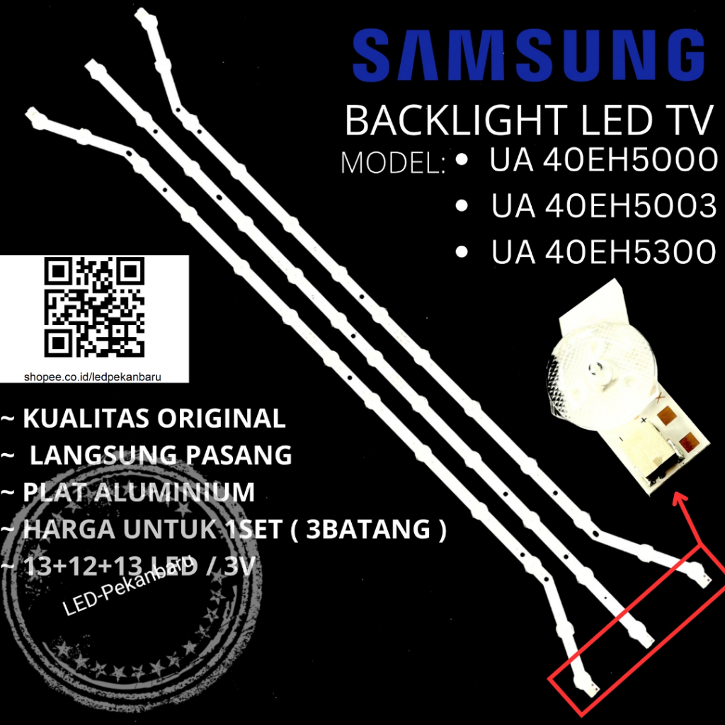BACKLIGHT LED BL SAMSUNG 40 UA 40EH5003 40EH5300 UA40EH5003 UA40EH5300