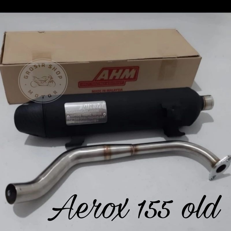 Knalpot Ahm standar racing Aerox 155 old / Knalpot Ahm Aerox 155 old Ahm Malaysia Original 100%
