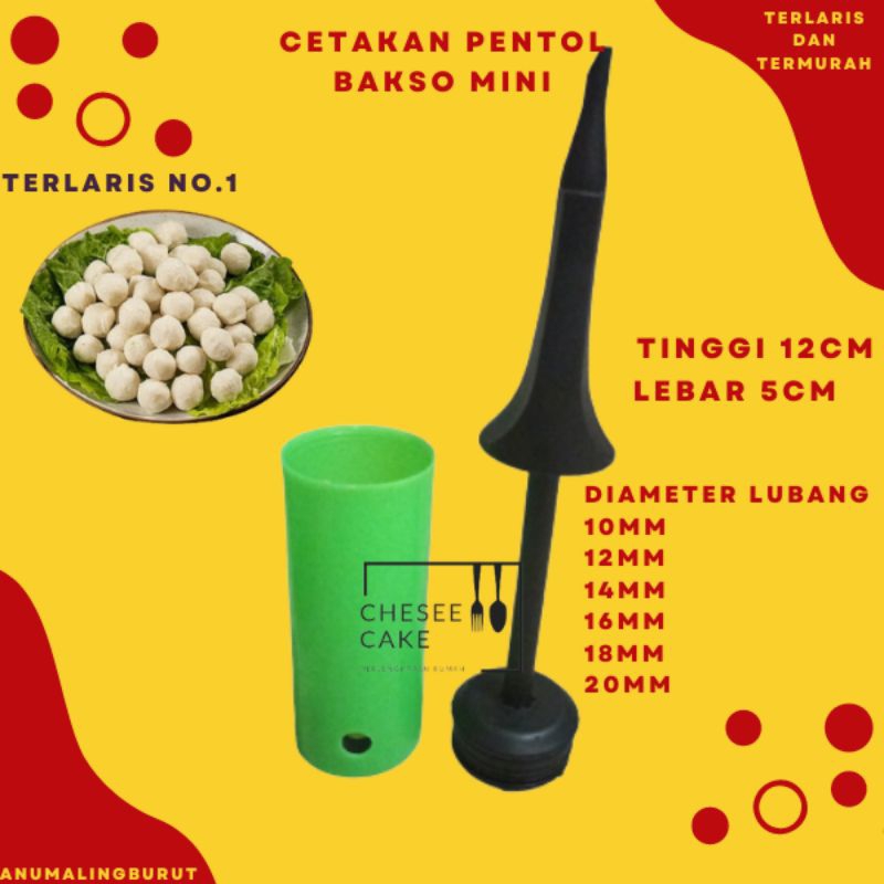 Cetakan cilok bakso pentol bahan plastik food grade