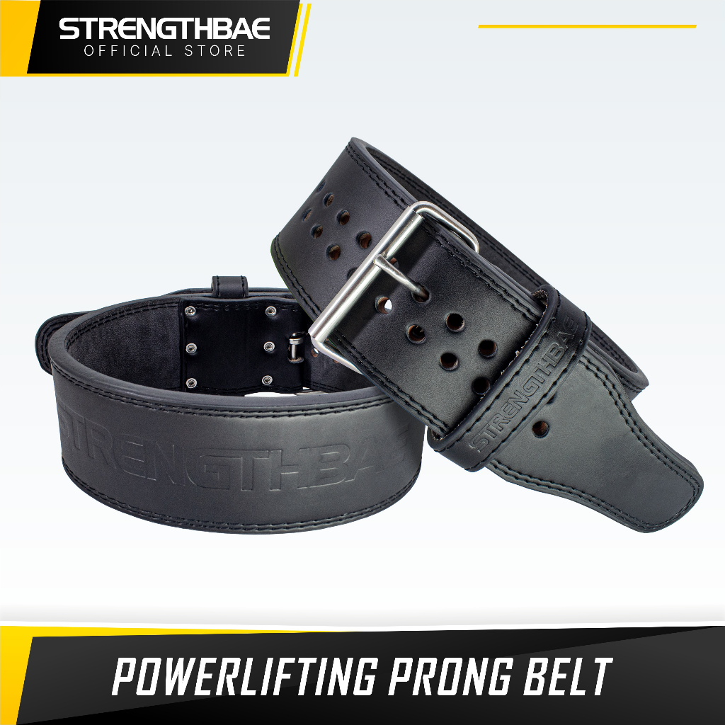 Single Prong Belt STRENGTHBAE Sabuk Powerlifting 13mm Gym Lifting Belt Fitness