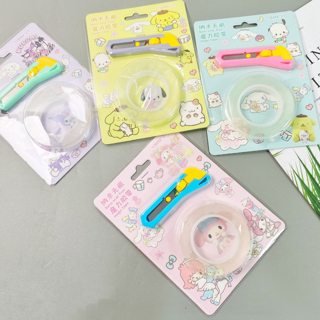 

2PCS / SET STATIONERY SET CUTTER DAN SOLATIP / STATIONERY CUTTER & SOLATIP