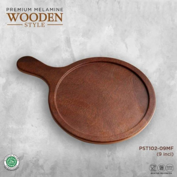 

Unik Piring Saji Model Talenan BULAT Wood Kayu Melamin Golden Dragon PST102 - BULAT Diskon