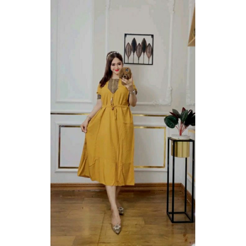 DASTER DRESS SULTAN RENDA POLOS KEKINIAN