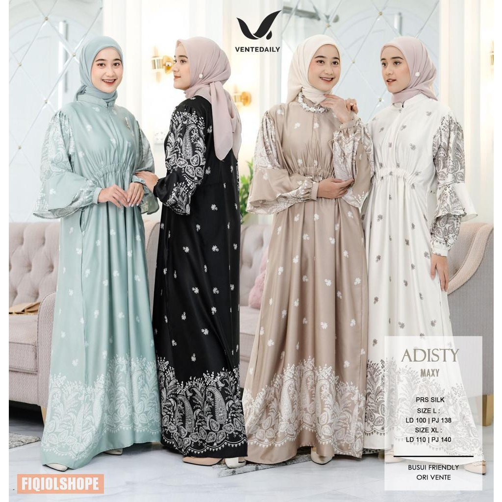 Baju Gamis Wanita Adisty Maxy Dress By Vente Daily
