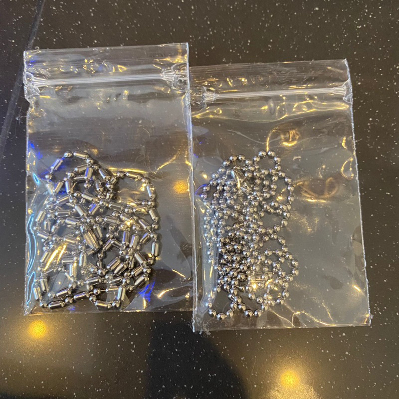 kalung MCI stainless 35k ada motif bambu dan lada 75cm anti karat ready pengambilan byk hrg khusus