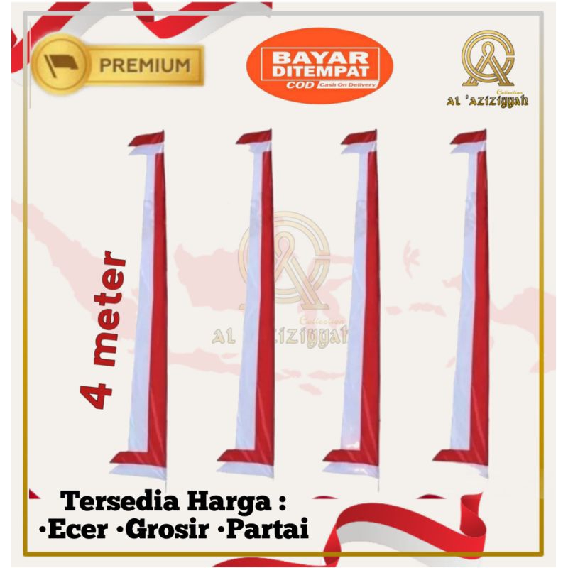 

Bendera Panjang Layur Merah Putih 4 meter