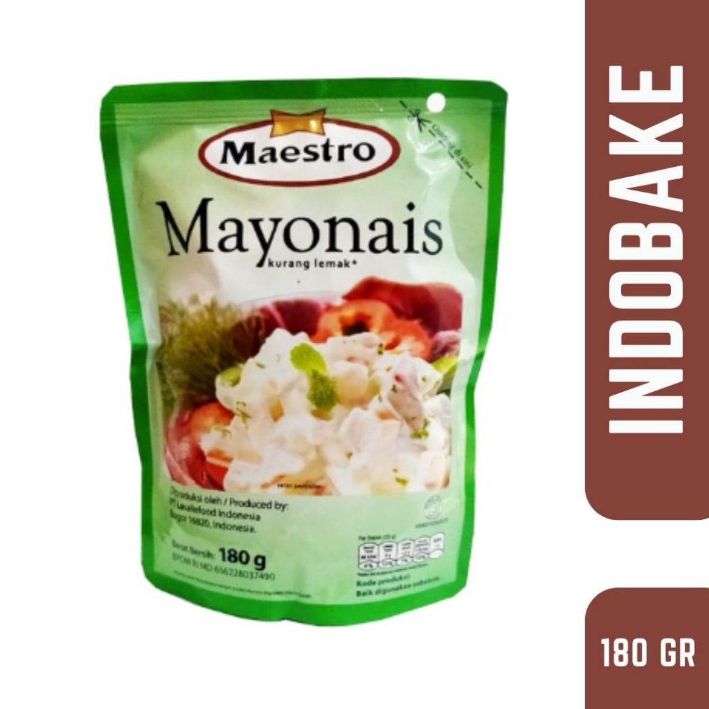 

Mayones Maestro 180gr Mayonais Mayo Mayonnaise HALAL