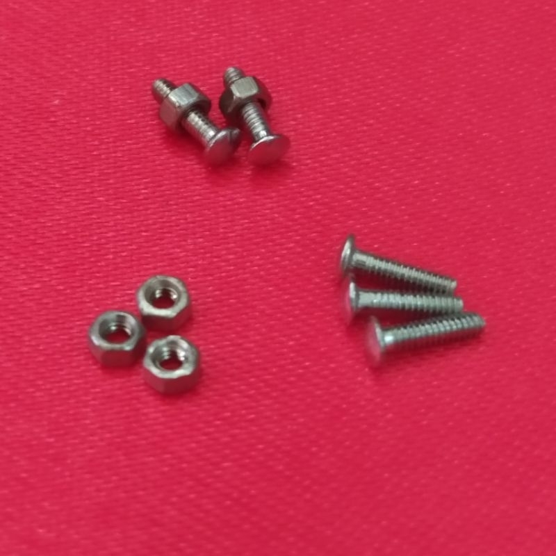 Baut dan Mur untuk lensa kacamata yang model BOR