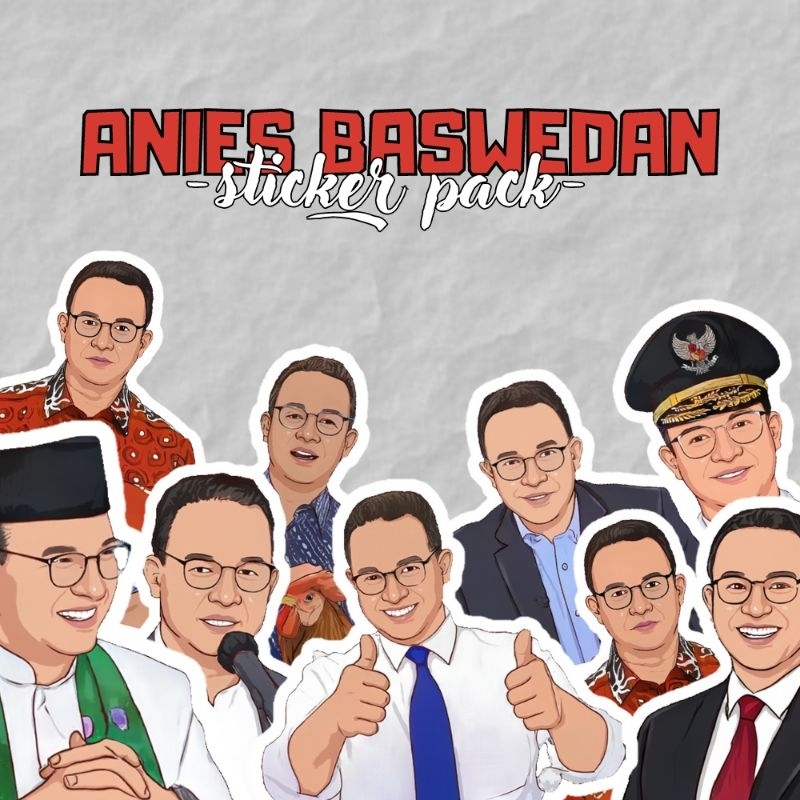 

STICKER PACK ANIES BASWEDAN 15PCS (WATERPROOF)