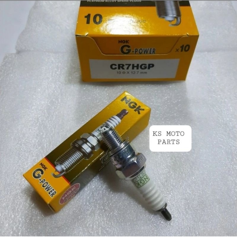 BUSI NGK PLATINUM G-POWER GRAND, SUPRA, JUPITER Z, MIO, SMASH, KLX150 (CR7HGP) NGK ASLI