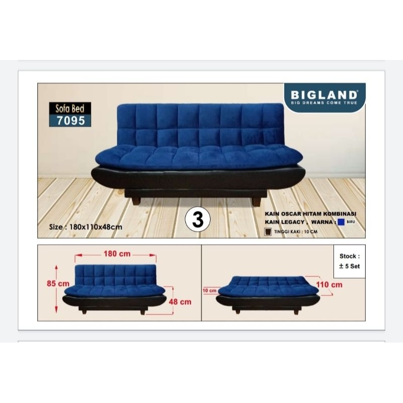 SOFABED BIGLAND / SOFA BED / SOFABED MINIMALIS