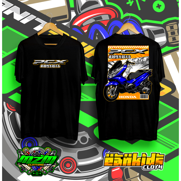 Baju kaos pria distro original/KAOS DISTRO  HONDA PCX BLUE /kaos pria keren/pakaian pria/pcx 160 new