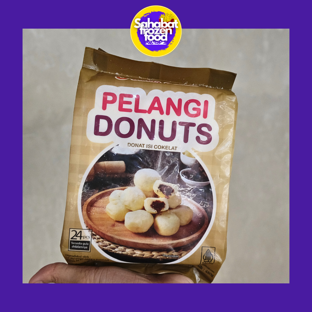 

Pelangi Donuts / Donat isi Coklat 24pcs