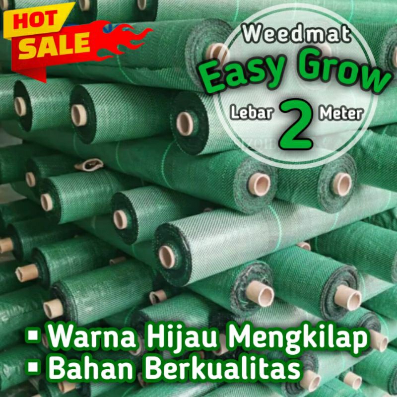 Weedmat Lebar 2 meter / weedmat control mulsa green house / terpal mulsa green house ecer
