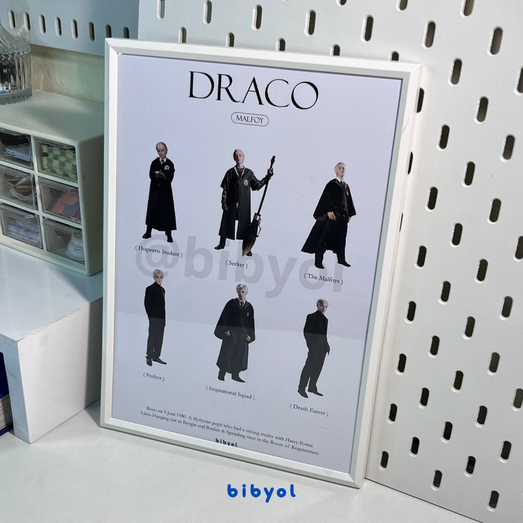 Draco Malfoy Poster A4 Fanmade Fanmerch Fankit Harry Potter unofficial by bibyol