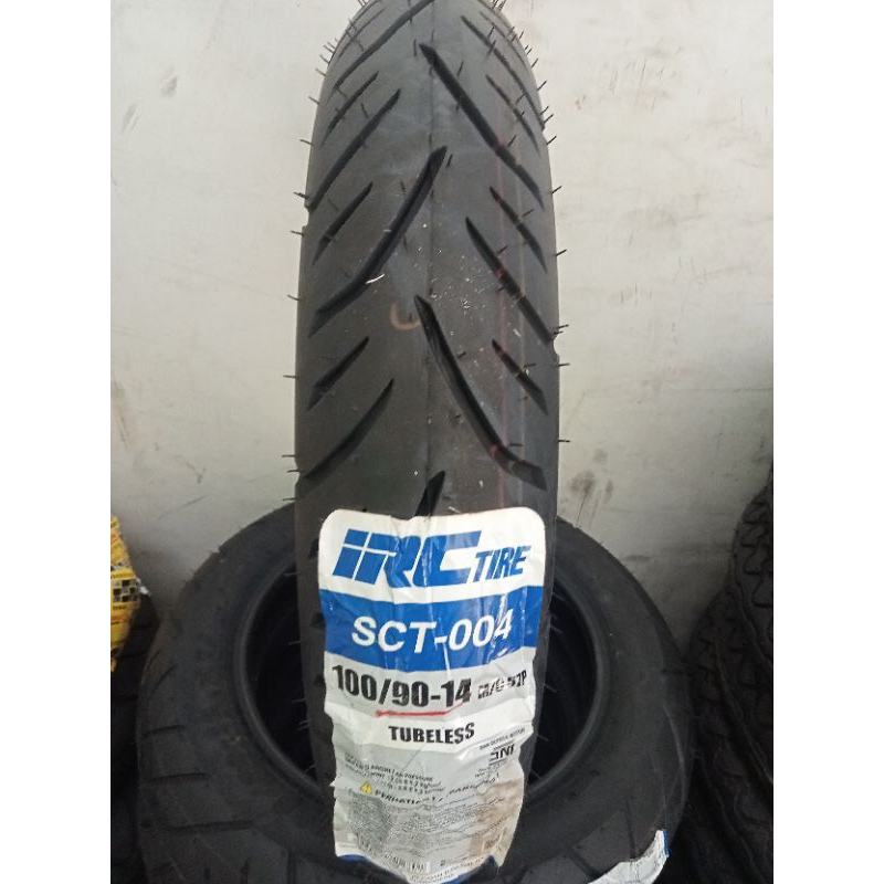Ban tubeless 100/90 14 irc SCT004