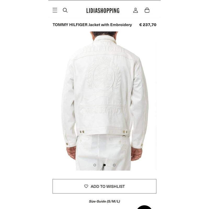 jaket jeans tommy hilfiger big logo rare