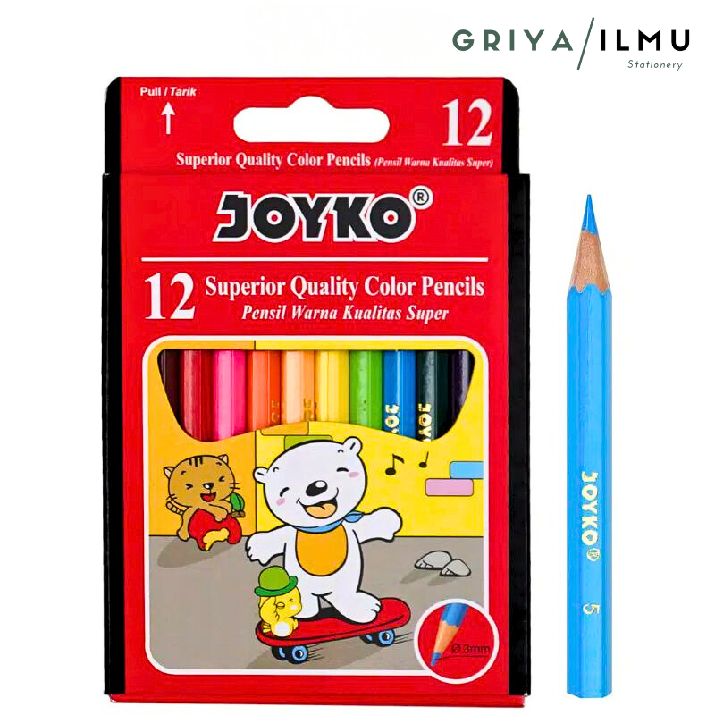 

PENSIL WARNA JOYKO CP-S12 PENDEK 026039