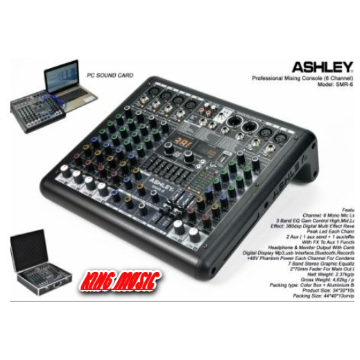 Mixer Audio Ashley SMR 6 SMR6 ORIGINAL GARANSI RESMI